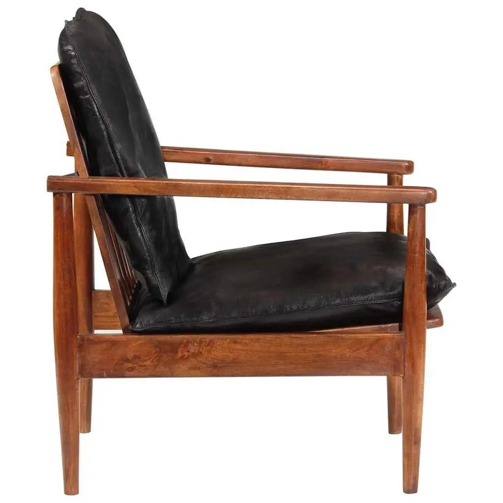 Black Leather Armchair
