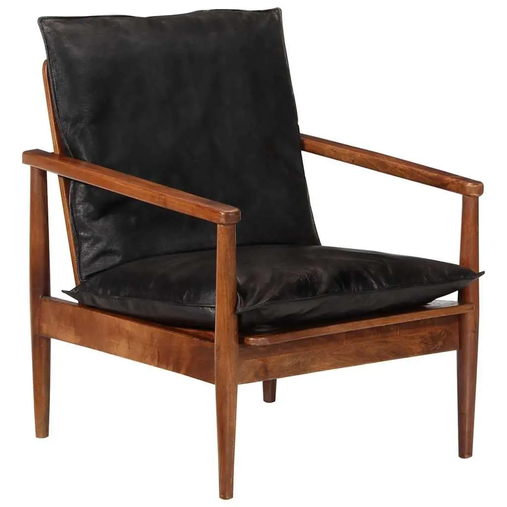 Black Leather Armchair
