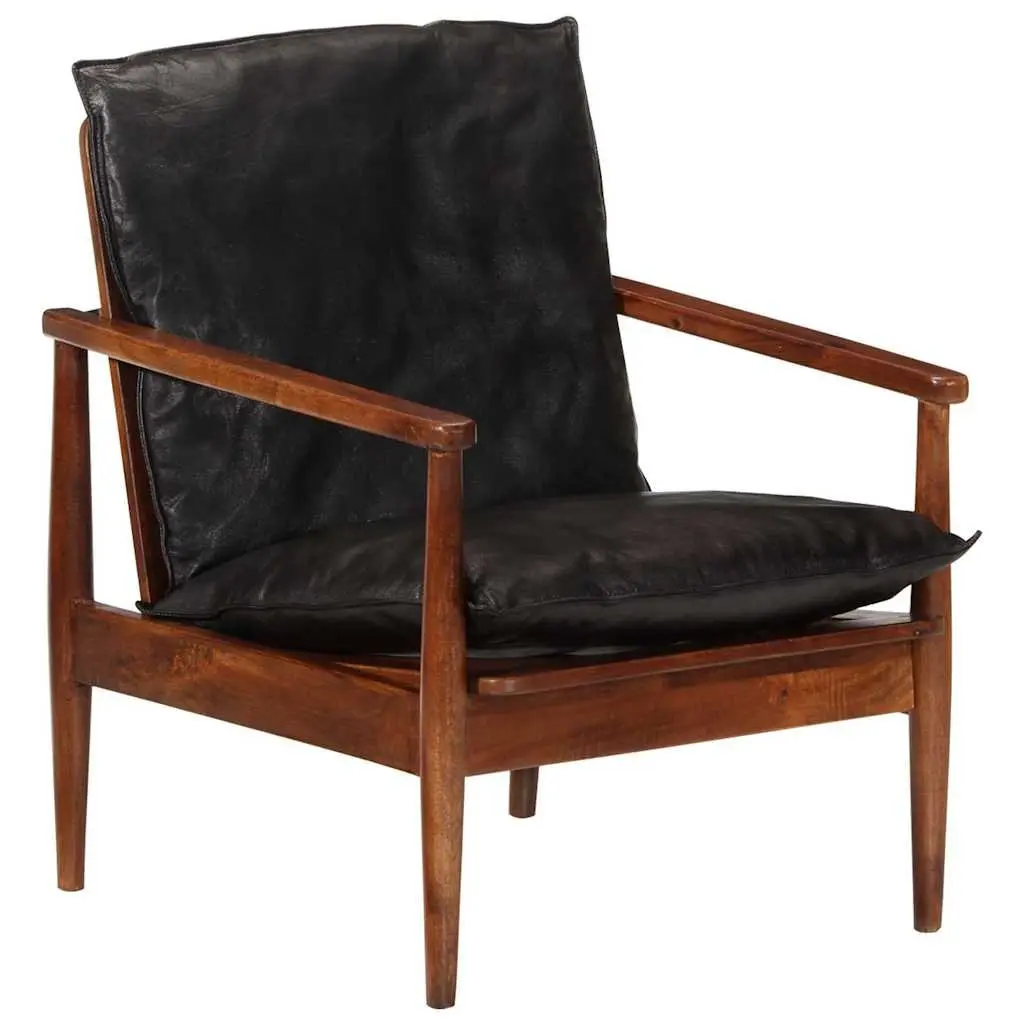 Black Leather Armchair