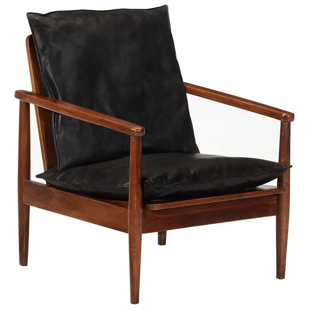 Black Leather Armchair