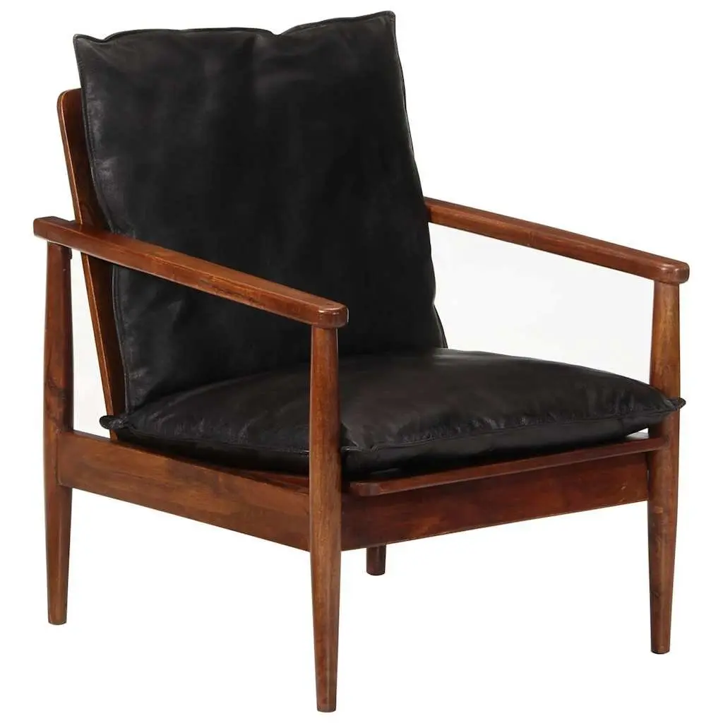 Black Leather Armchair