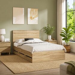 Your Perfect Bed Frame with Storage Drawer in Sonoma Oak