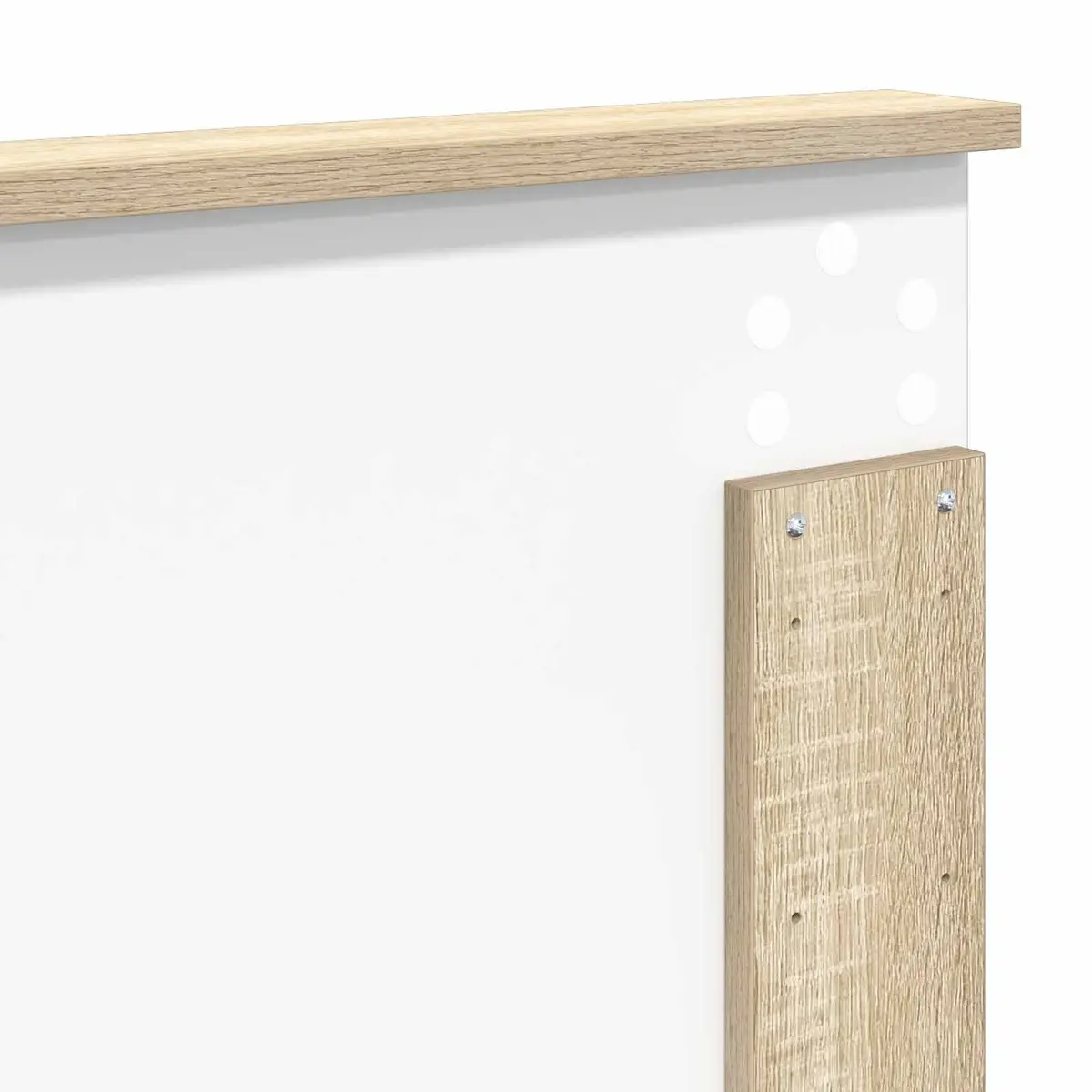 Bed Frame with Storage in Sonoma Oak Finish