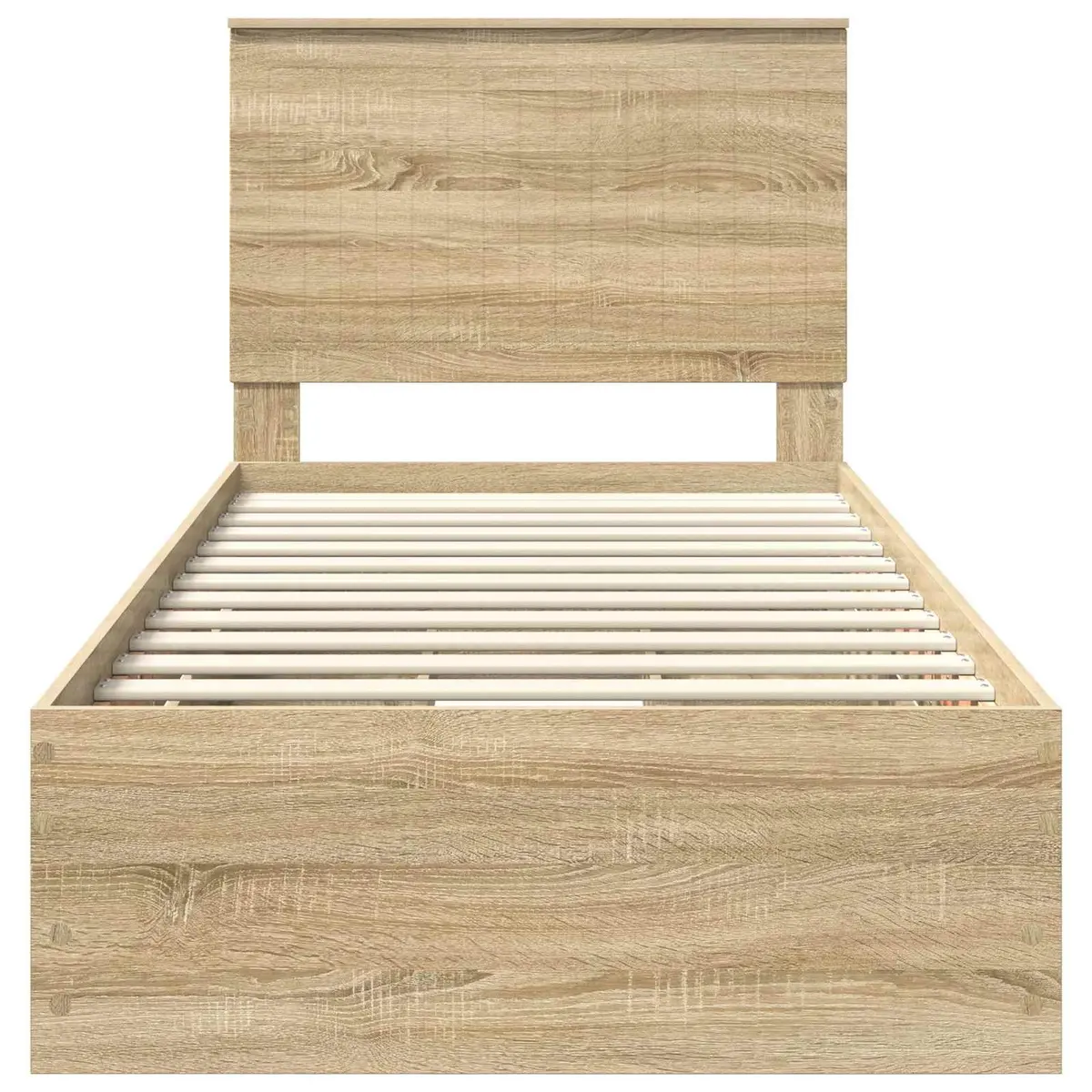 Bed Frame with Drawer Storage in Sonoma Oak 90 x 190 cm