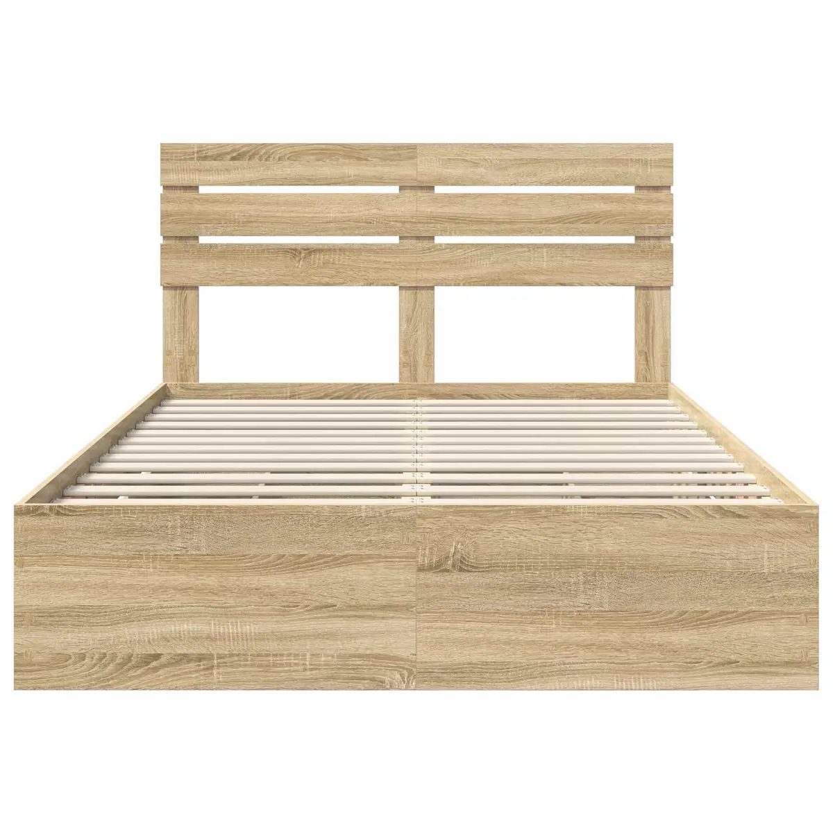 Bed Frame with Storage Drawer Sonoma Oak 150 x 200 cm