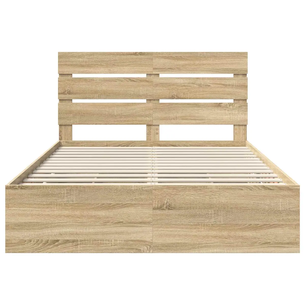 Bed Frame with Hidden Storage Drawers