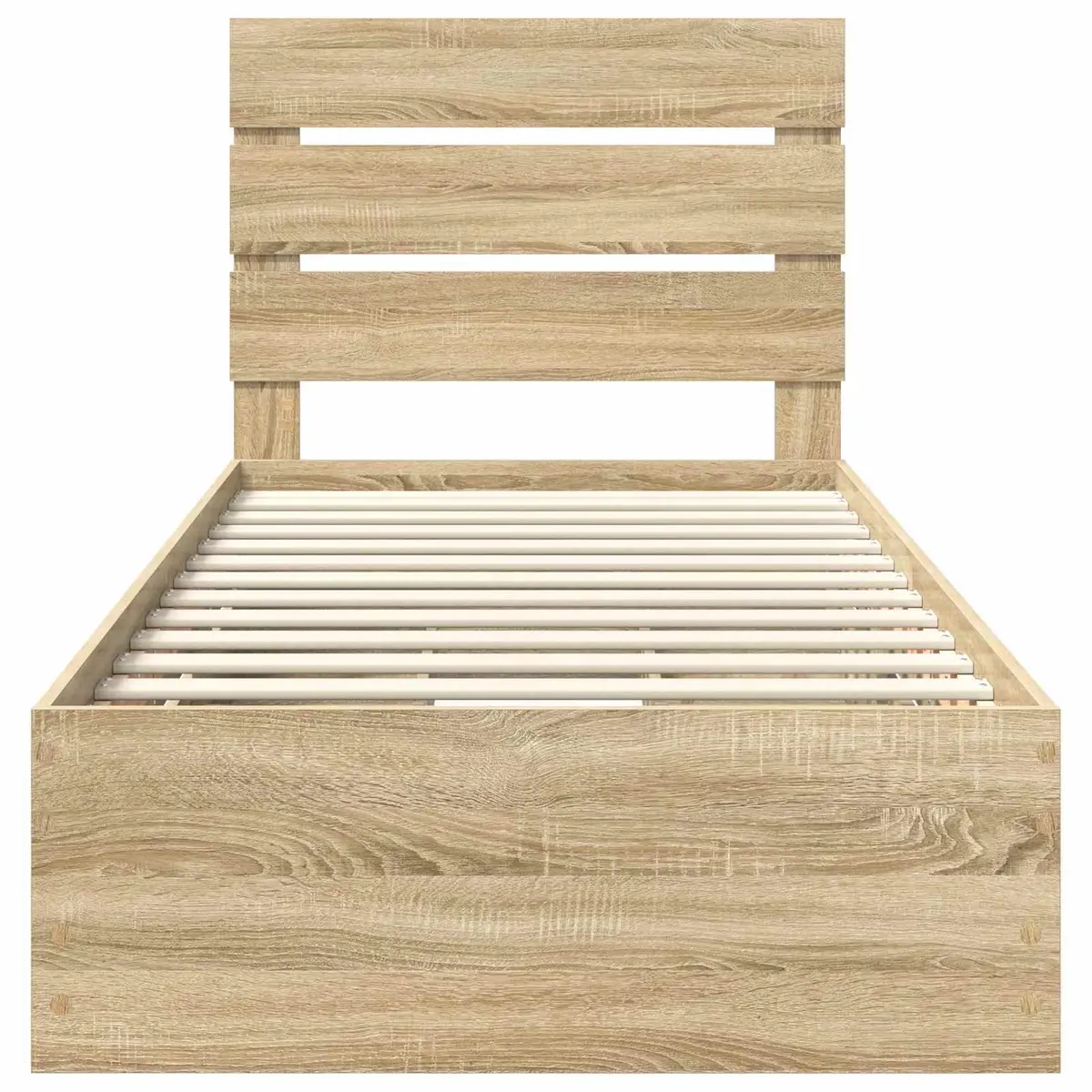 Sonoma Oak Bed Frame with Storage Drawers 90 x 190 cm