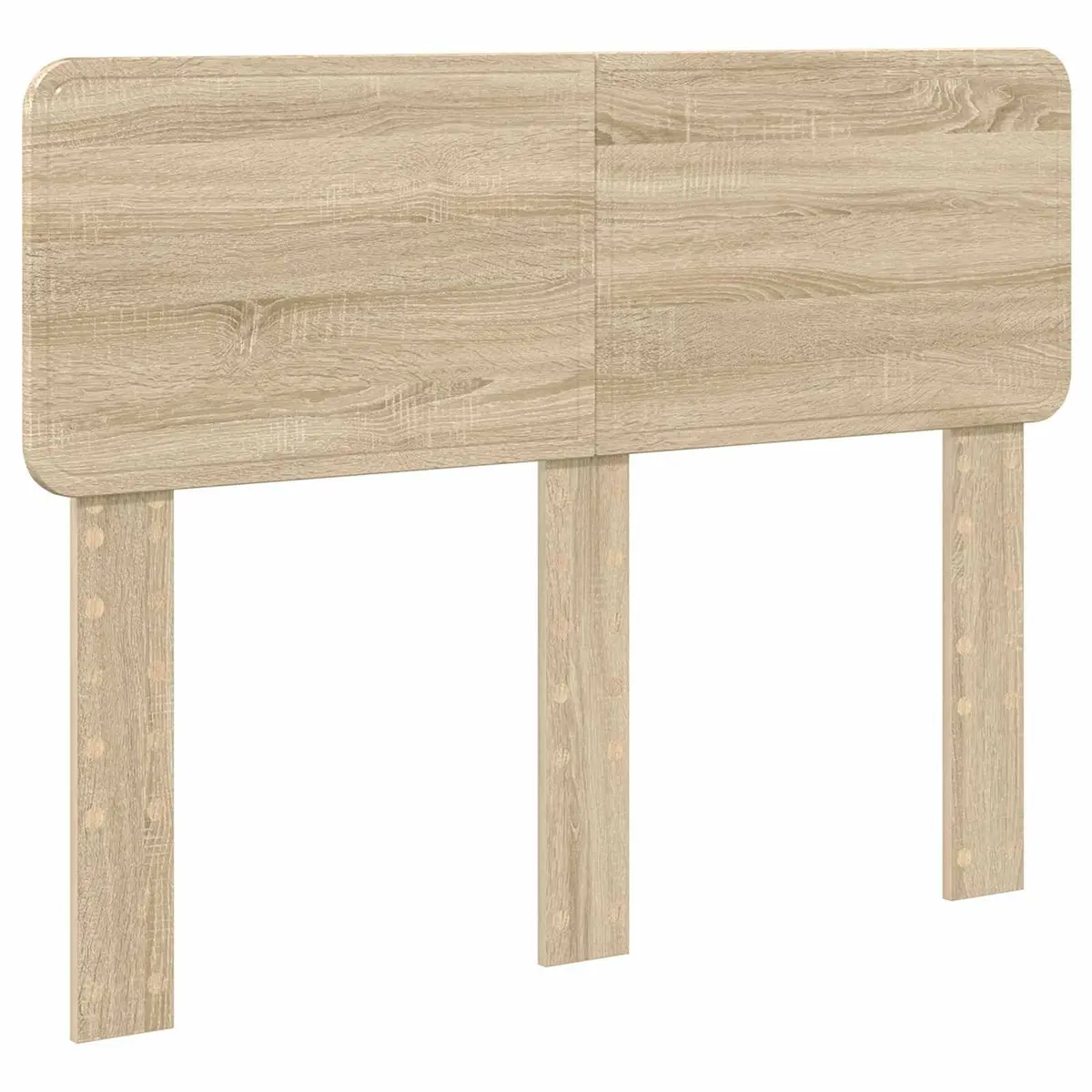 Storage Bed Frame with Drawers Adjustable Headboard Engineered Wood Brown 135x190cm