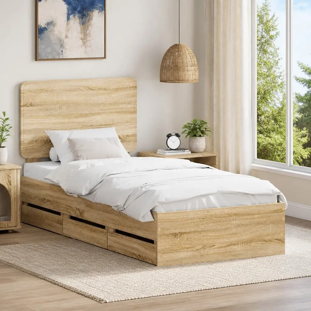 Bed Frame with Storage Drawer for Better Organization