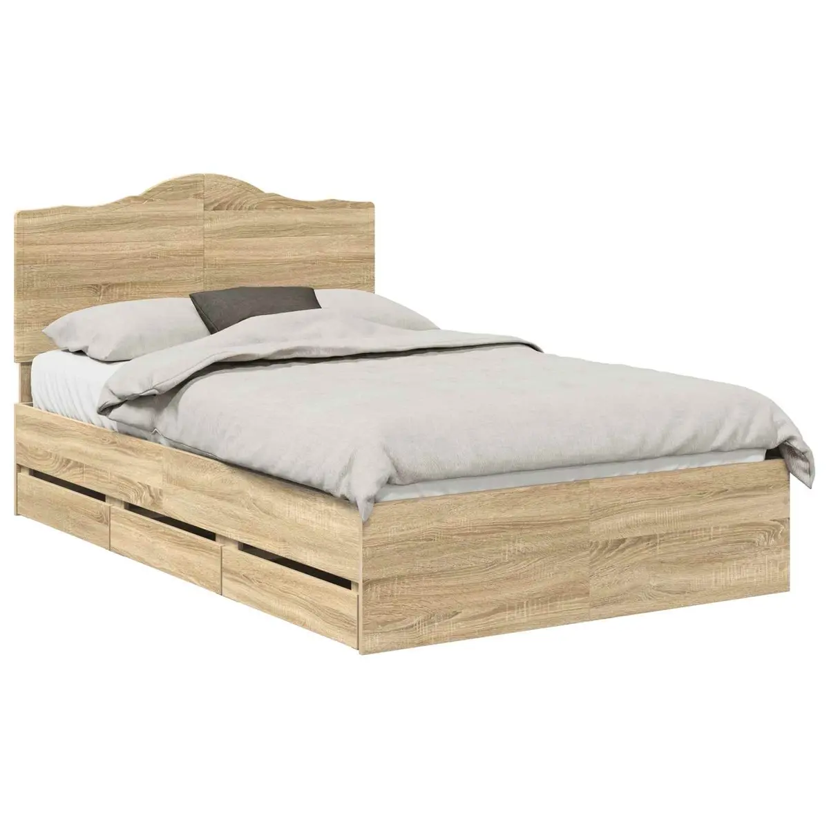 Bed Frame with Storage Drawer