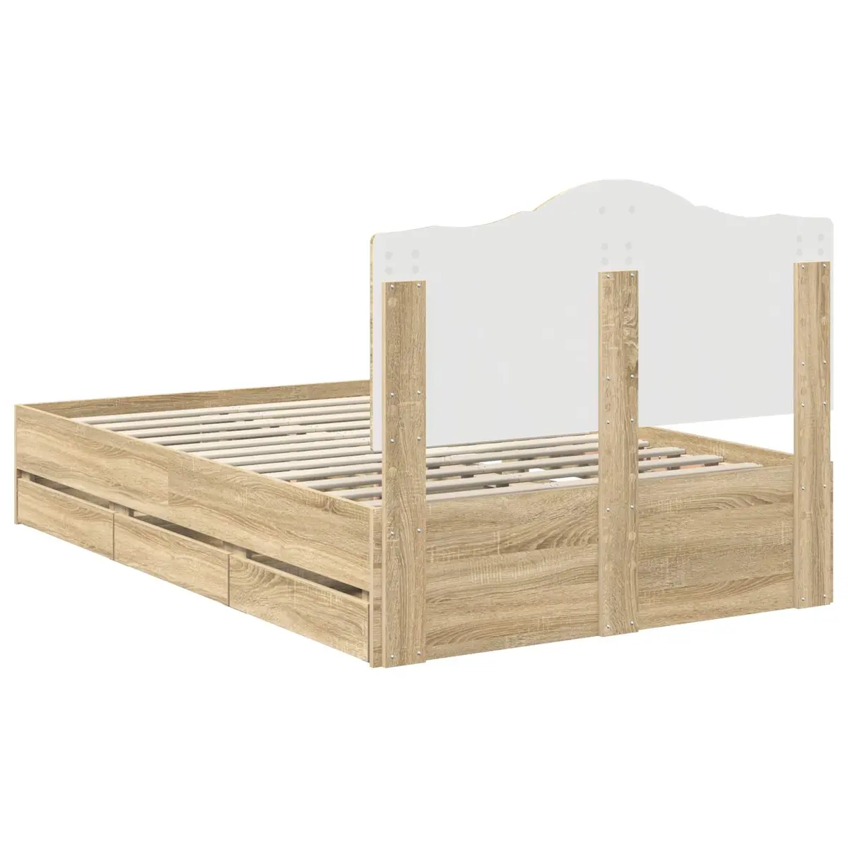 Bed Frame with Storage Drawer