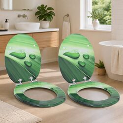 Your Soft-Close Toilet Seat in Green MDF Awaits You