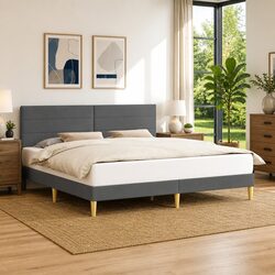 Your New Dark Grey Bed Frame: Comfort Meets Style 180 x 200 cm