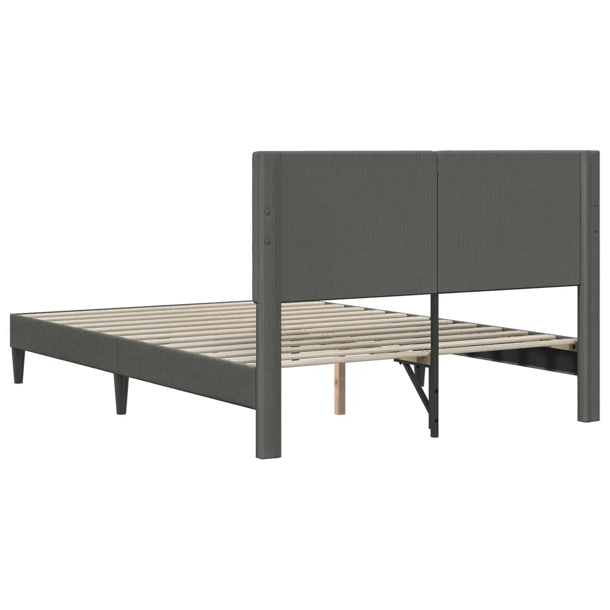 Bed Frame with Corduroy Headboard