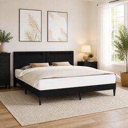 Your Perfect Black Faux Leather Bed Frame Awaits