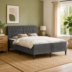 Your Perfect Bed Frame with Velvet Headboard Awaits You
