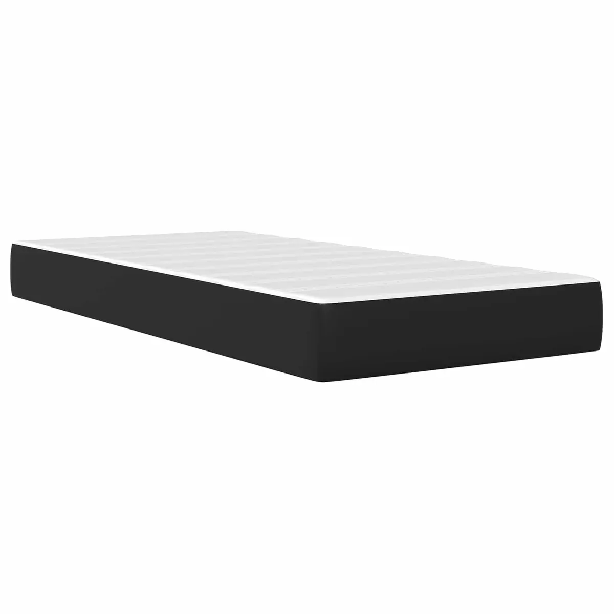 Bed Frame with Foam Mattress Black Modern 90 x 190 cm
