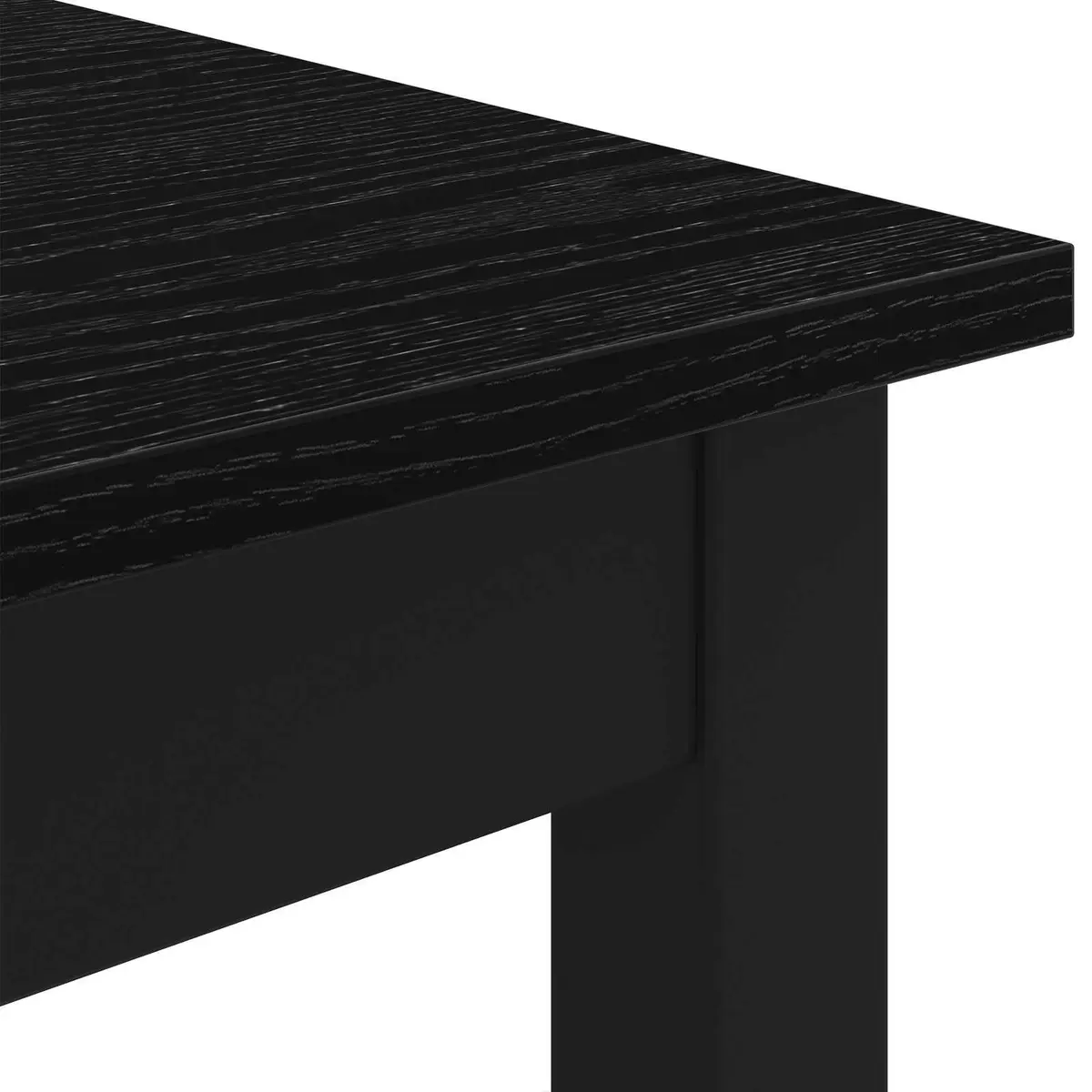 Black Rectangular Bar Table