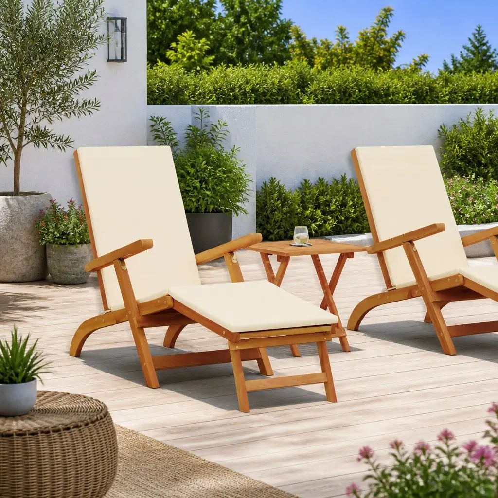 Folding Lounger for Outdoor Relaxation