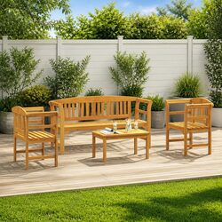 Friendly Garden Rose Lounge Set - 4-Piece Patio Furniture