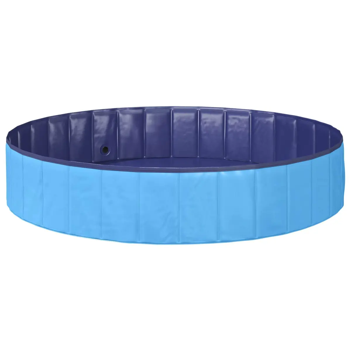 Kids Foldable Swimming Pool Portable PVC Blue Round 160 cm Diameter 30 cm Height