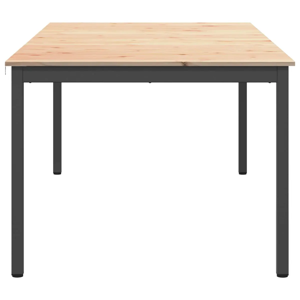 Dining Table Solid Pine Wood Natural 200 x 100 x 75 cm