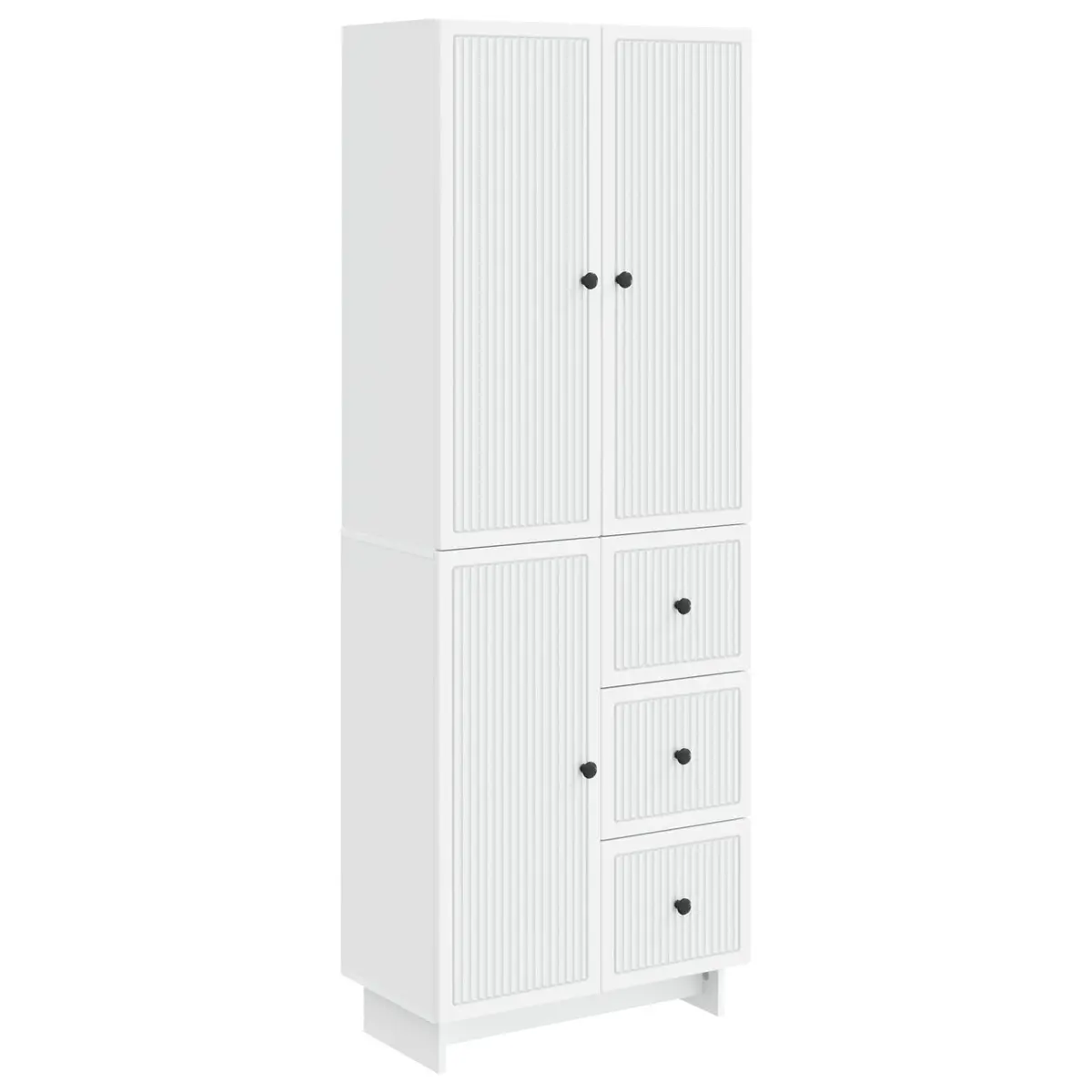 Cabinet Set Modular Storage Furniture Engineered Wood 66 x 34.5 x 90 cm