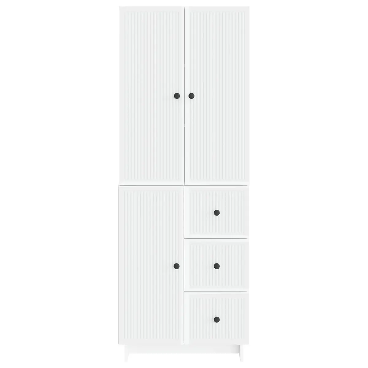 Cabinet Set Modular Storage Furniture Engineered Wood 66 x 34.5 x 90 cm