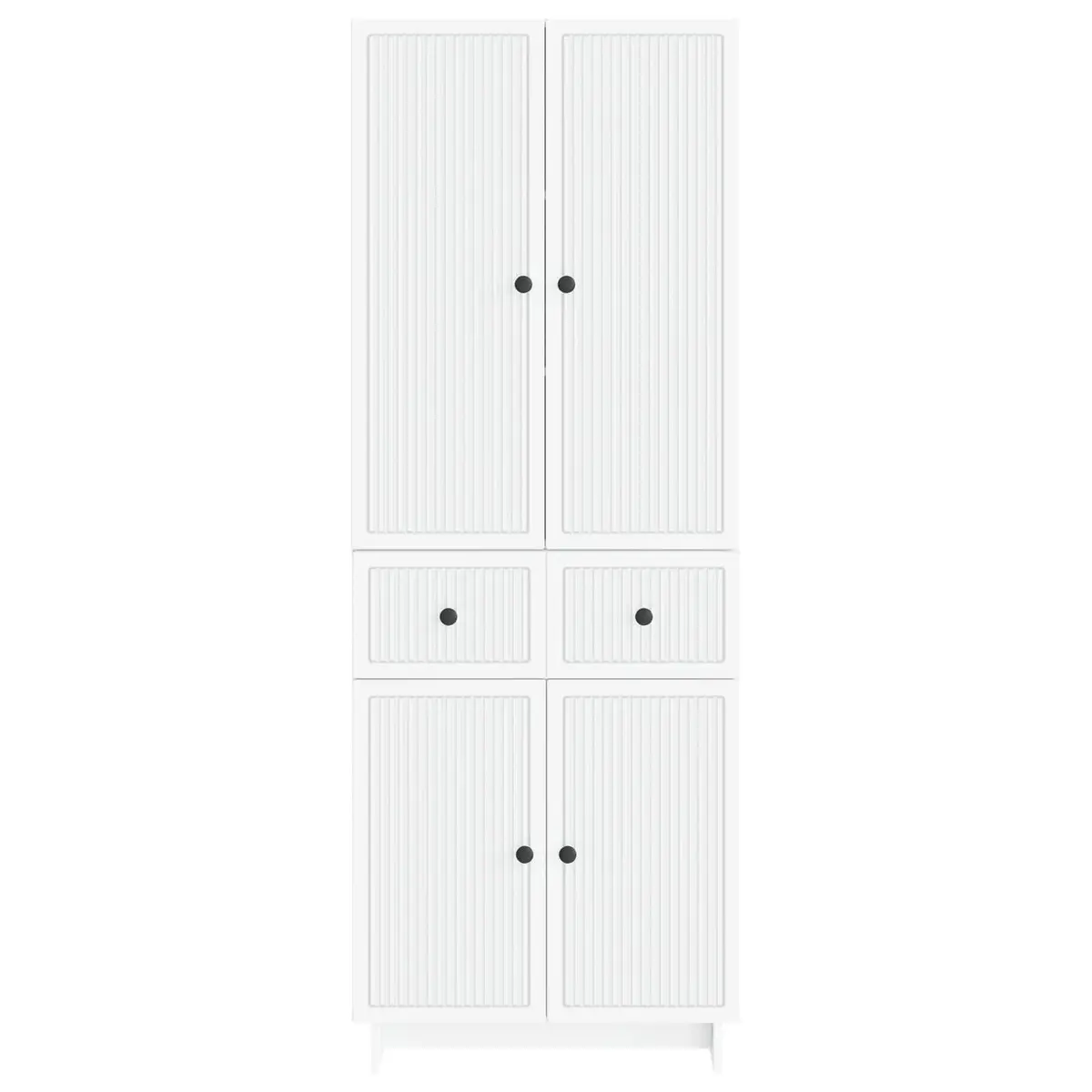 Cabinet Set Engineered Wood White 66 x 34.5 x 90 cm