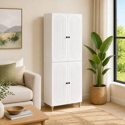 Cabinet Set 2 pcs Engineered Wood Storage Furniture 66x34.5x90cm Living Room