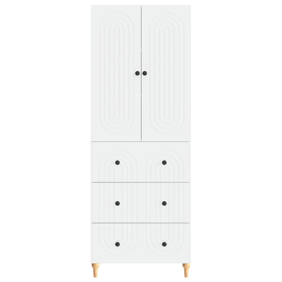 Cabinet Set Engineered Wood Storage 66 x 34.5 x 90 cm