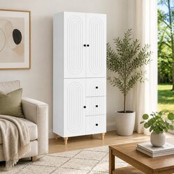 Friendly White Cabinet Set: Perfect for Your Needs