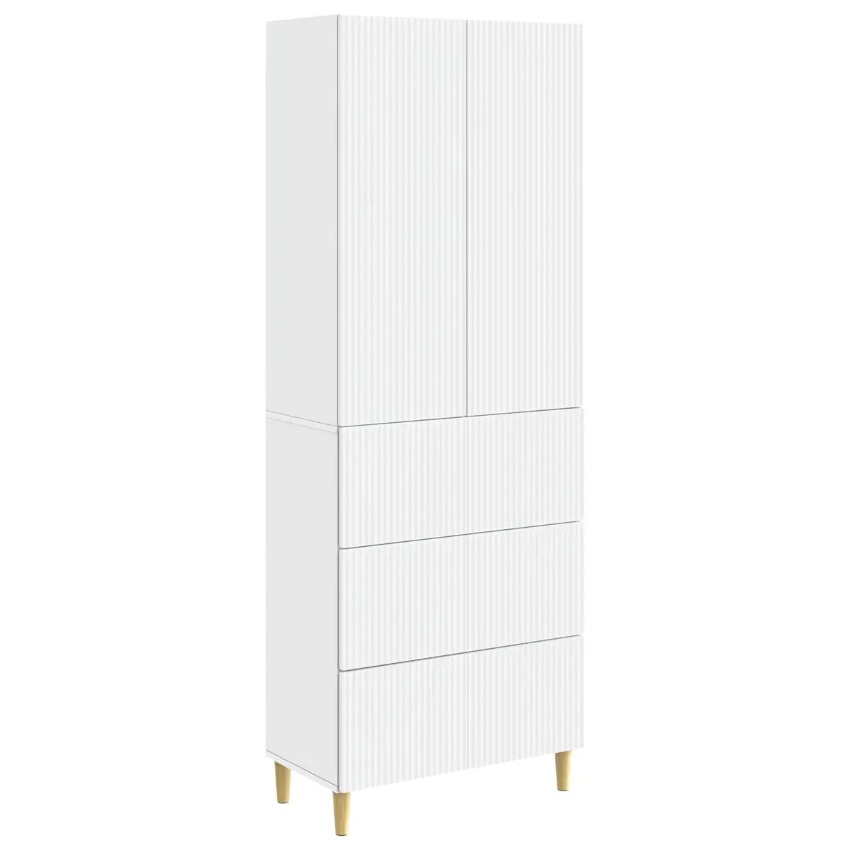 Cabinet Set 2 pcs 66 x 34.5 x 90 cm Engineered Wood Storage Furniture