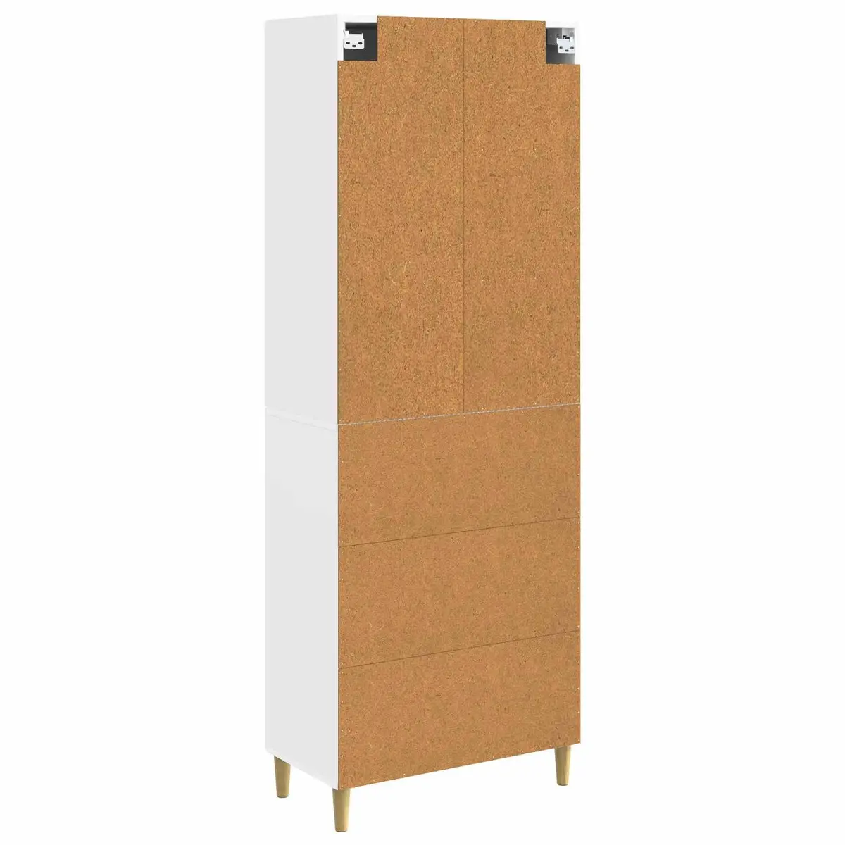 Cabinet Set 2 pcs White 66 x 34.5 x 90 cm Storage Furniture Shelves Drawers
