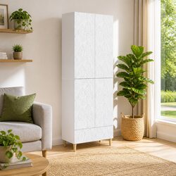 Friendly White Cabinet Set: Organize Your Space Effortlessly