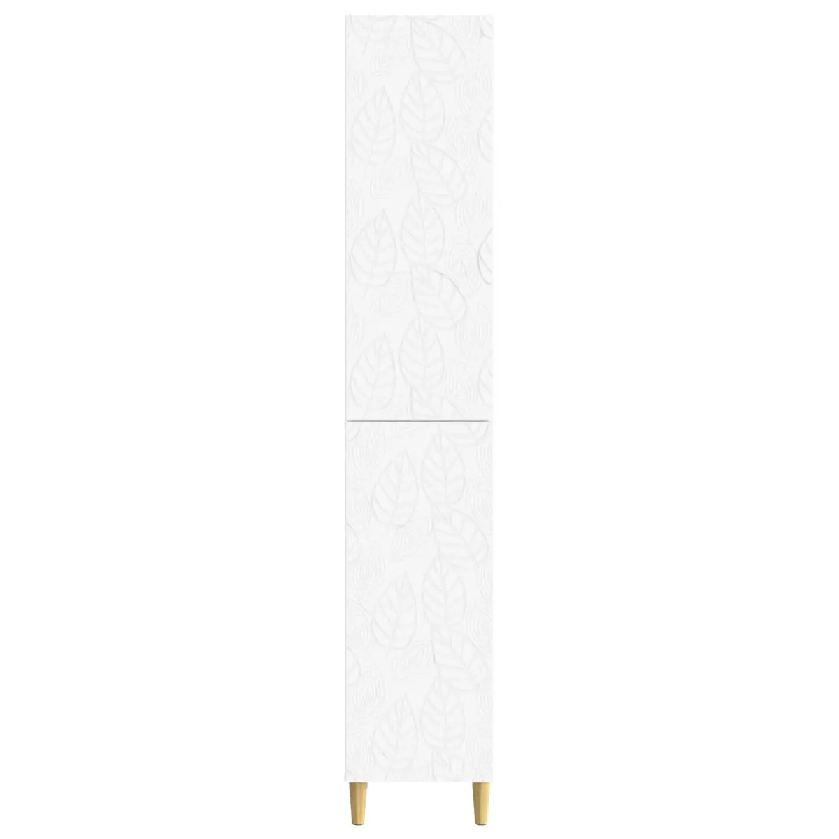 Cabinet Set 2 pcs White Storage Furniture Engineered Wood Composite Living Room