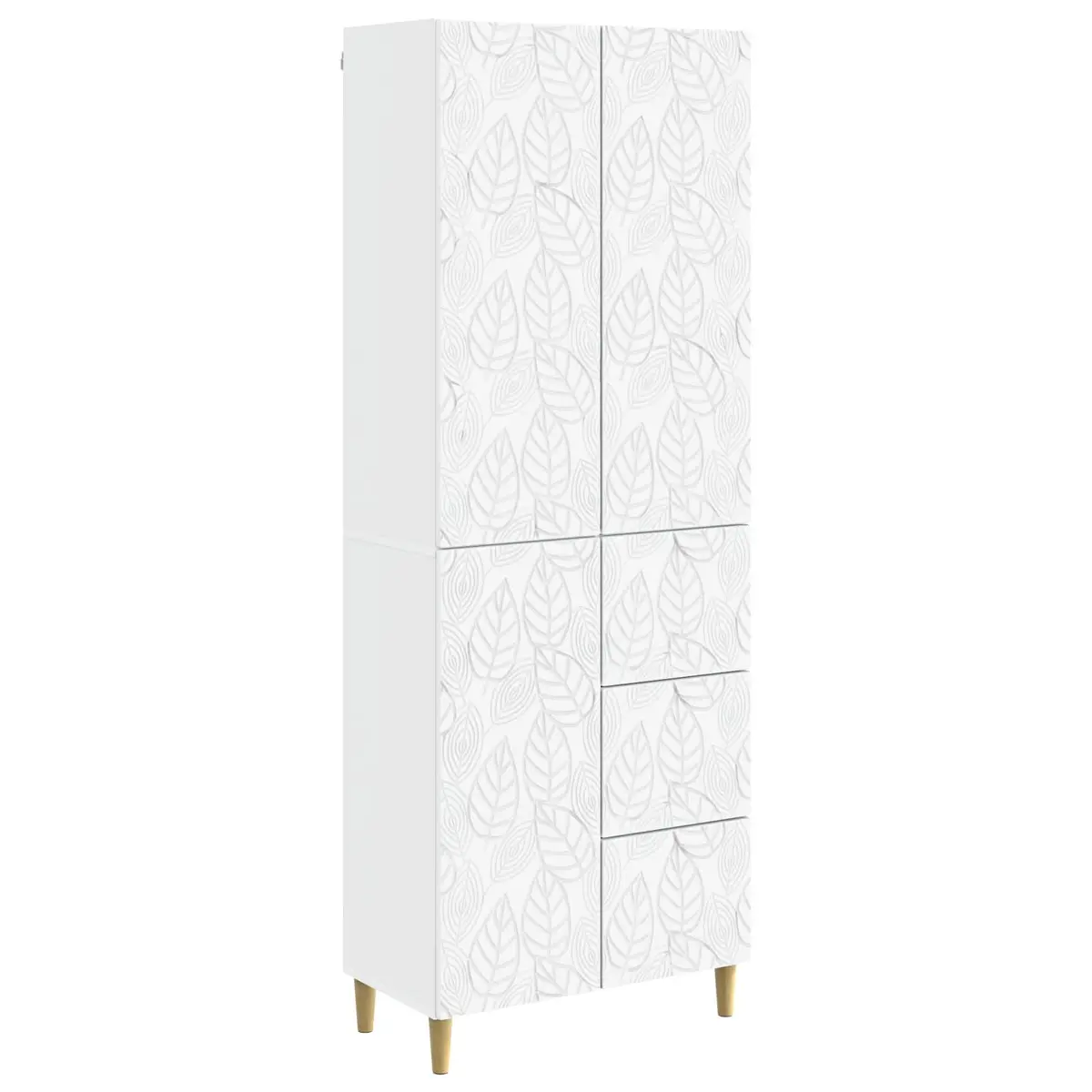 Modular Furniture Set White Compact Space-Saving 2 Pieces