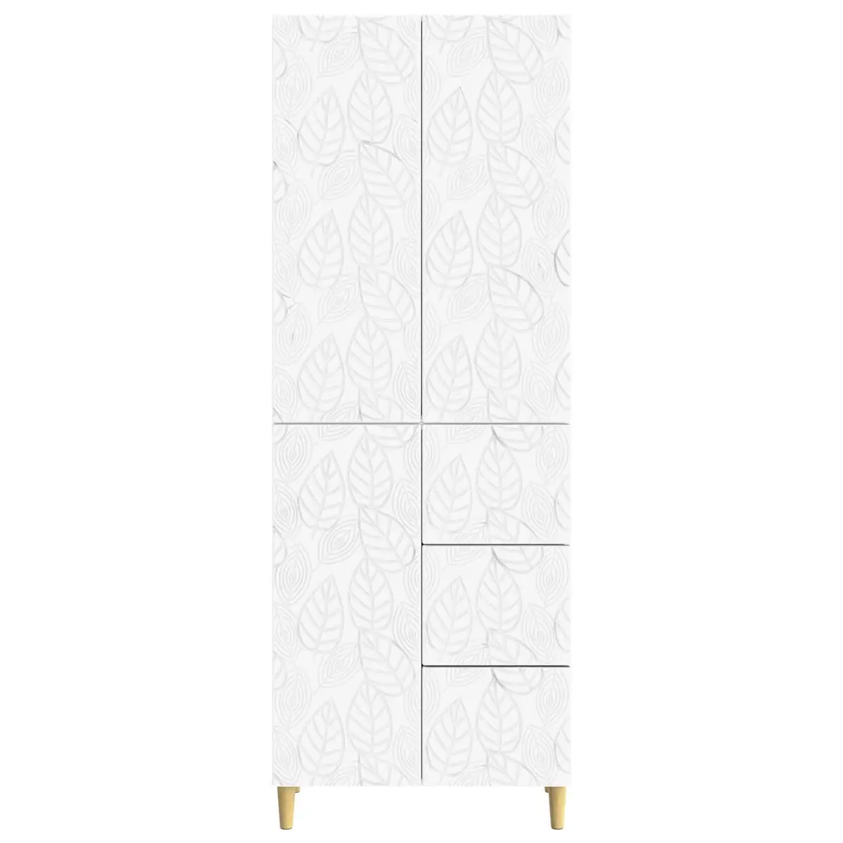 Modular Furniture Set White Compact Space-Saving 2 Pieces