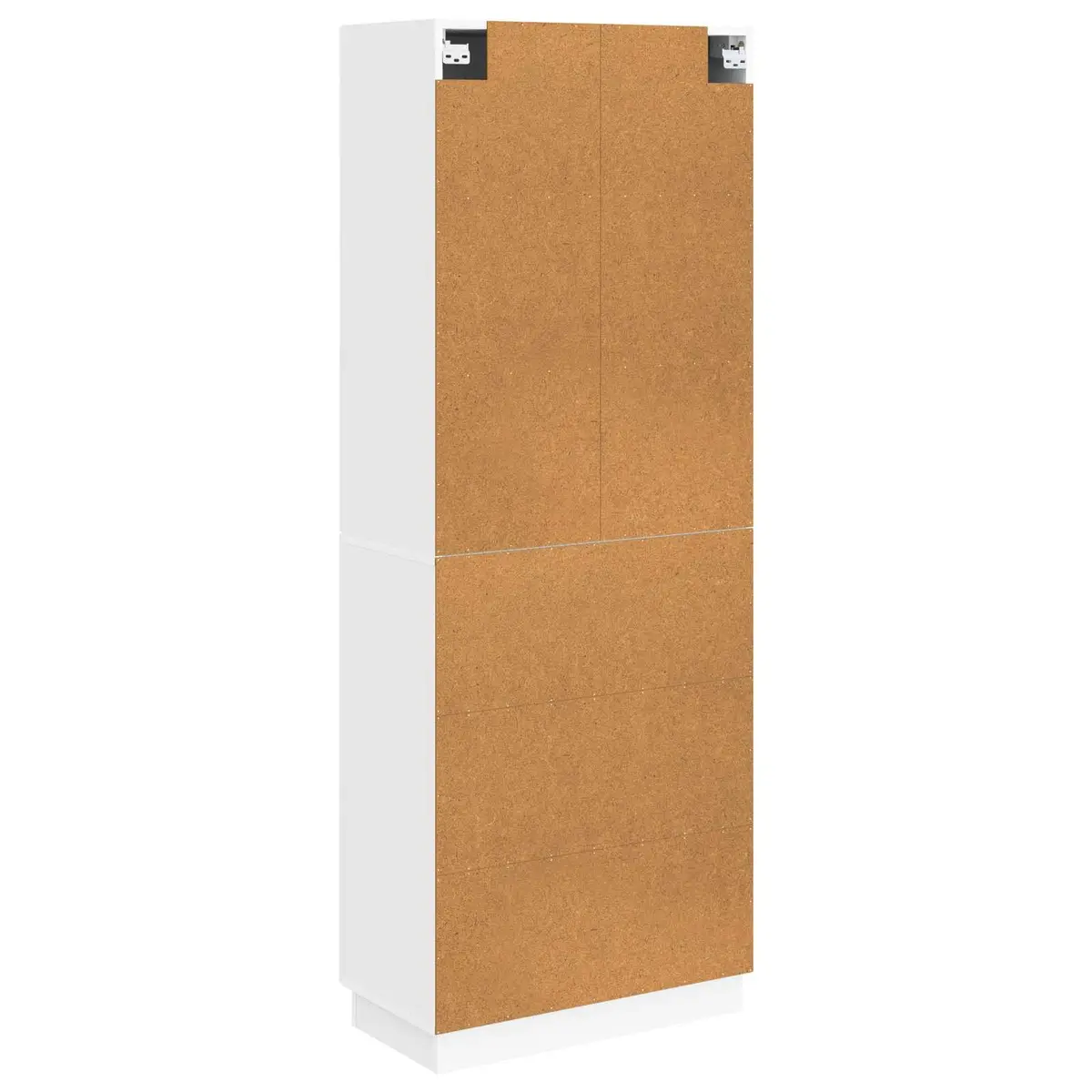 Cabinet Set 2 Pcs White Engineered Wood Storage Furniture Indoor Outdoor