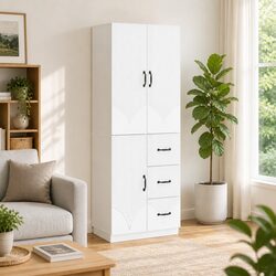 Your New Storage Solution: 2-Piece Cabinet Set