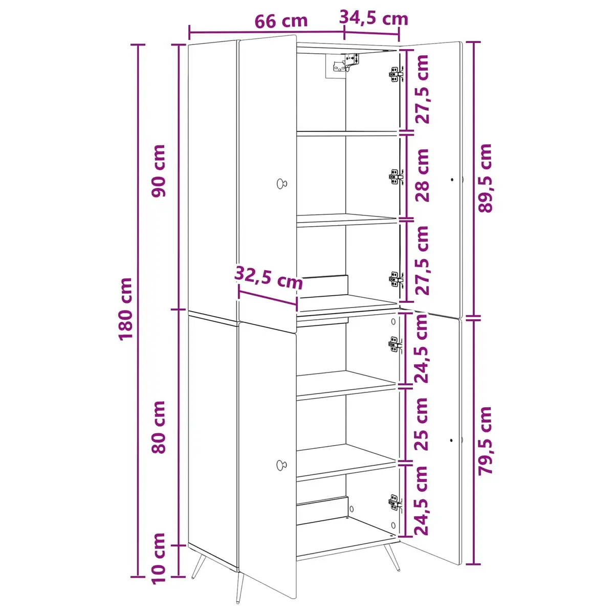 Cabinet Set Modern Minimalist White 2 Pieces Engineered Wood Storage Furniture Shelves Drawers
