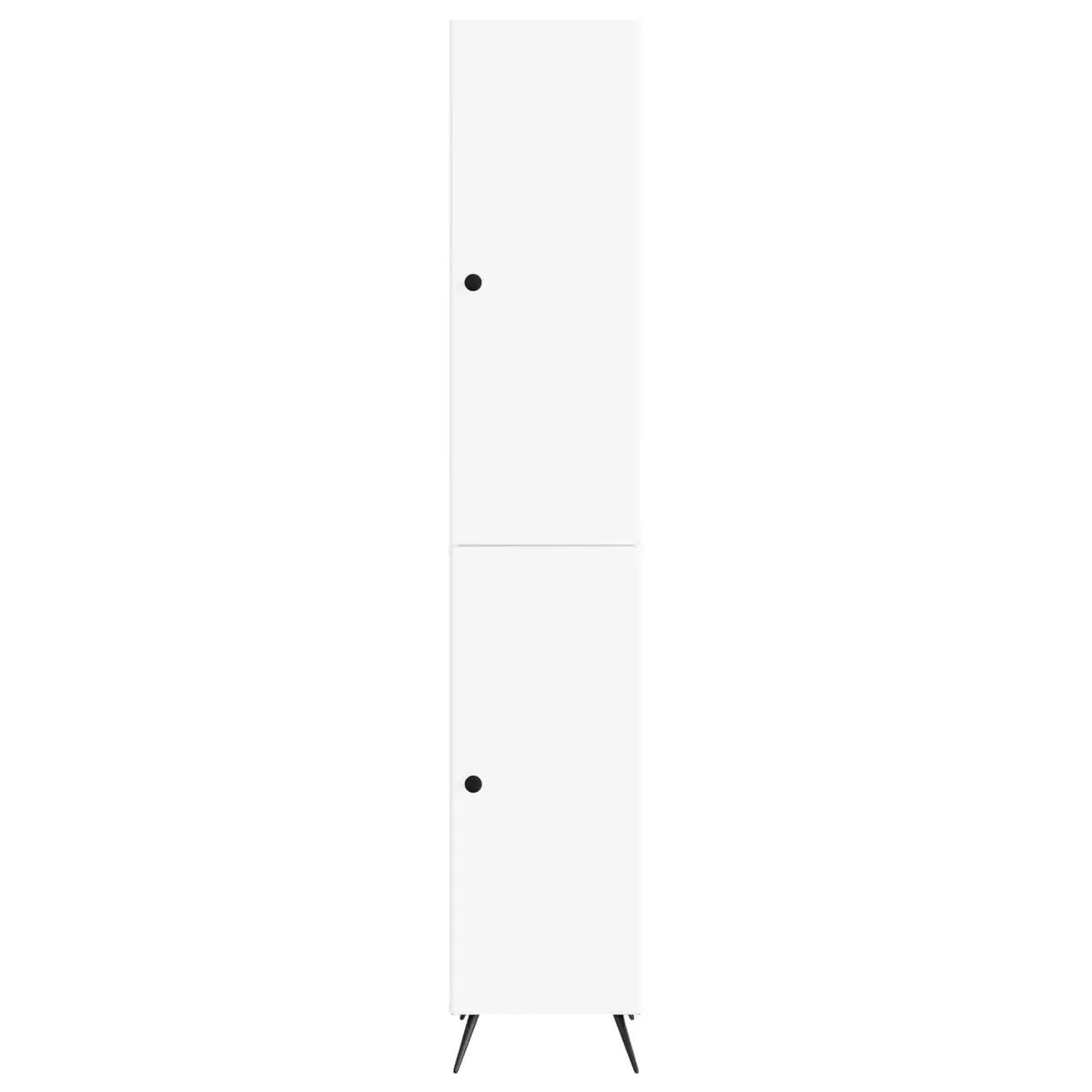 Cabinet Set White Engineered Wood 2 Pcs Furniture Storage Living Room Bedroom