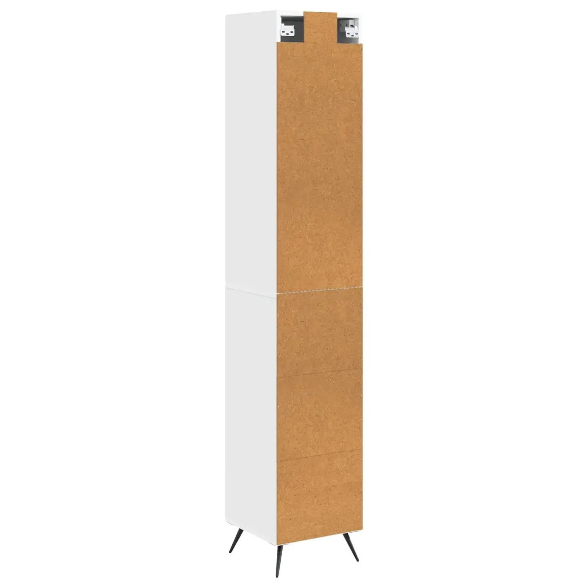 Cabinet Set White Engineered Wood 2 Pcs Furniture Storage Living Room Bedroom