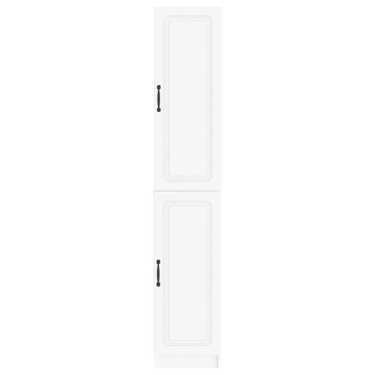 Cabinet Set White 2 Pieces Storage Furniture Living Room Bedroom Compartments