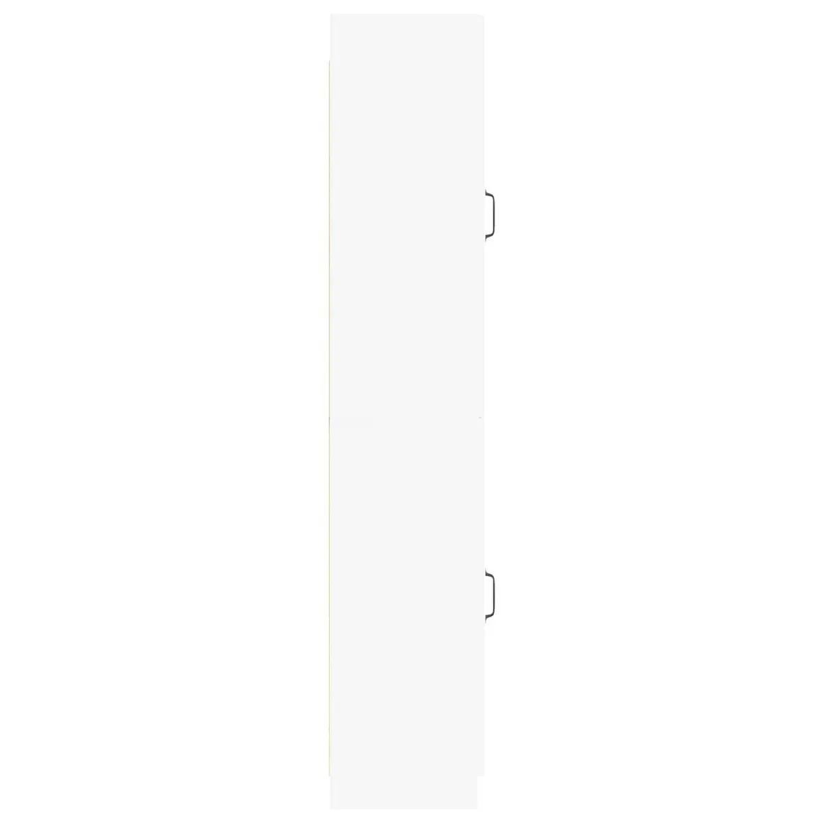 Cabinet Set White 2 Pieces Storage Furniture Living Room Bedroom Compartments