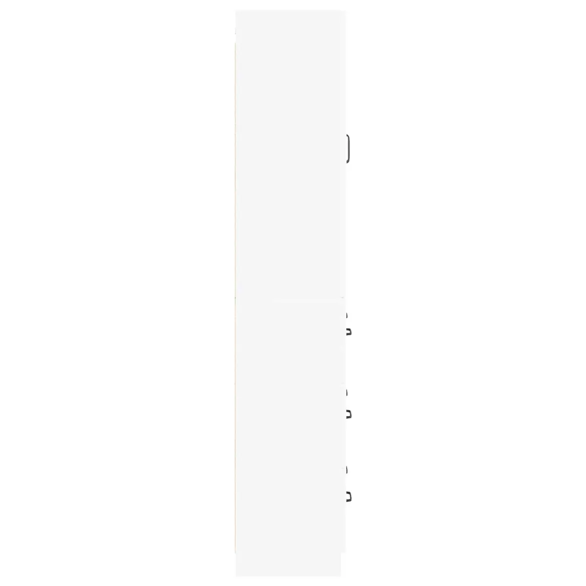 Storage Cabinet Set Modern White 2 pcs