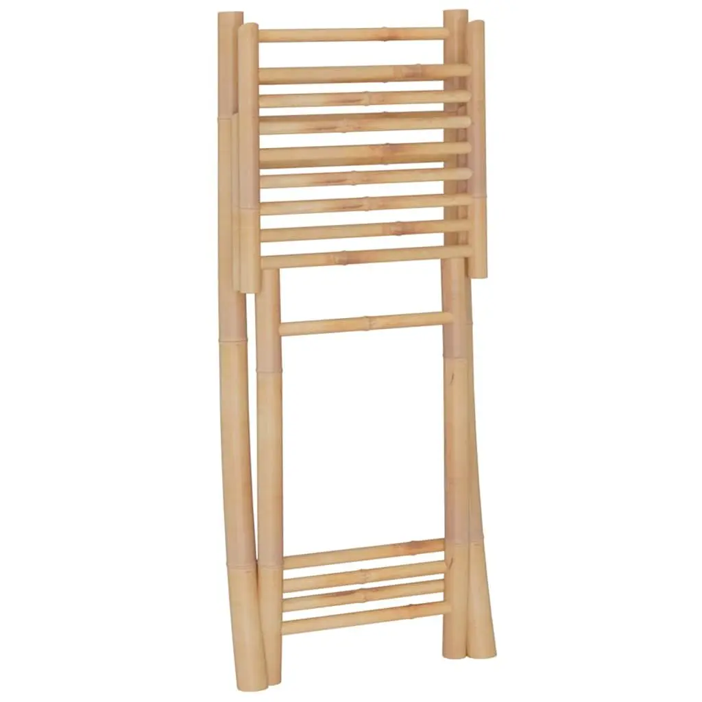 Bamboo Bar Set Tropical Brown Foldable 3 Piece Garden Patio Outdoor Furniture