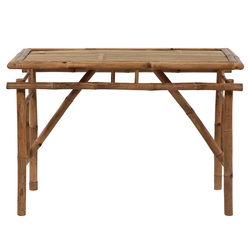 Folding Garden Table Portable Brown 115x50x75cm