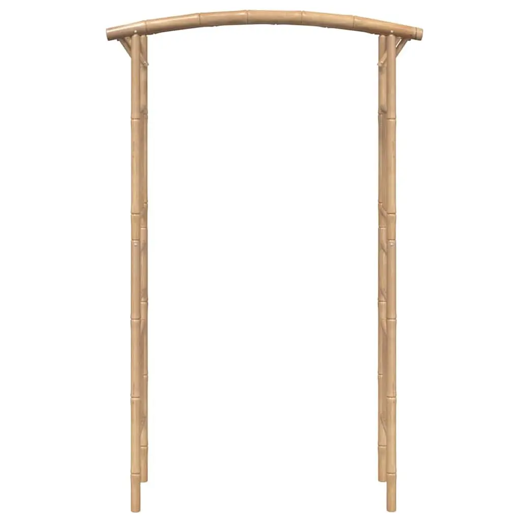Bamboo Garden Arch Weather-Resistant 118 cm W x 40 cm D x 187 cm H Outdoor Trellis for Climbing Plants and Roses