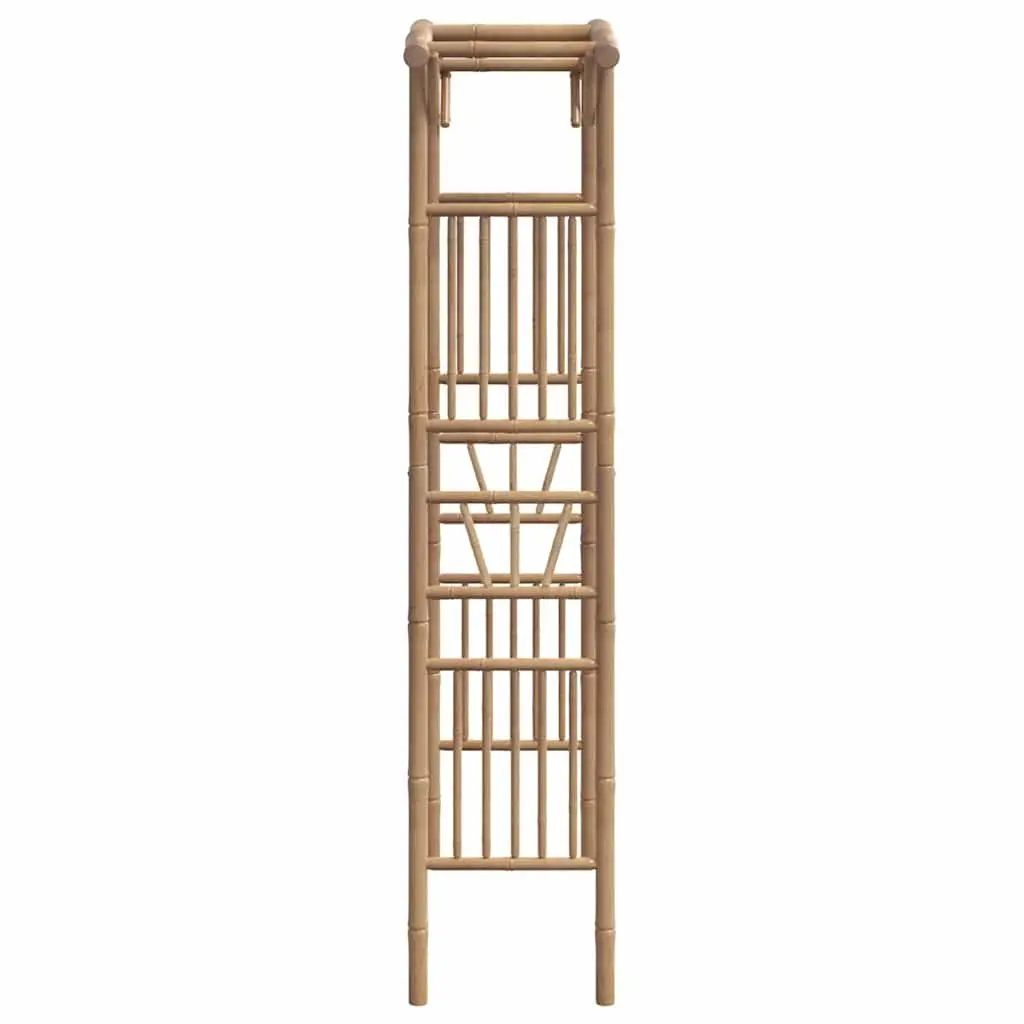 Bamboo Garden Arch Weather-Resistant 118 cm W x 40 cm D x 187 cm H Outdoor Trellis for Climbing Plants and Roses